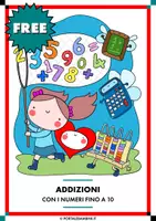 anteprima - Esercizi - DEMO: Addizioni fino a 10 - Esercizi interattivi - Pagina di copertina