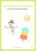 Vorschau - Arbeitsblätter - PME Schneemann und Eis - Deckblatt