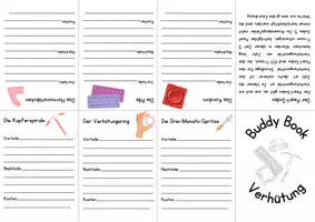 Vorschau - Arbeitsblätter - Buddy Book Verhütungsmittel - Deckblatt