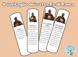 anteprima - Materiale di supporto/inclusione - Il ventaglio dei sette Re di Roma - Pagina di copertina