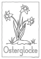 Vorschau - Arbeitsblätter - Frühblüher Ausmalbilder Wörter - Frühlingsblumen anmalen - Seite 3