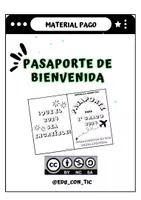 Vista previa - Manualidades / Dibujos para colorear - PASAPORTE DE BIENVENIDA - Portada