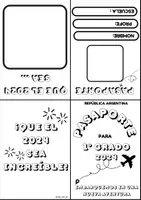 Vista previa - Manualidades / Dibujos para colorear - PASAPORTE DE BIENVENIDA - página 1