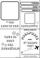 Vista previa - Manualidades / Dibujos para colorear - PASAPORTE DE BIENVENIDA - página 2