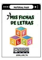 Vista previa - Unidades / Secuencias / Situaciones de Aprendizaje - FICHAS DE LECTOESCRITURA¡Desarrolla la caligrafía y la conciencia fonológica con MIS FICHAS DE LETRAS! - Portada