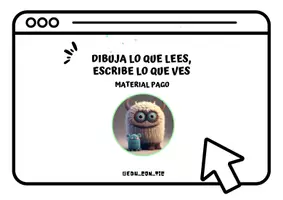 Vista previa - Unidades / Secuencias / Situaciones de Aprendizaje - Dibuja lo que lees, escribe lo que ves - Portada
