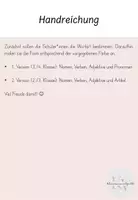 Vorschau - Arbeitsblätter - Mandala zur Wiederholung der Wortarten - Seite 2