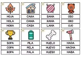 Vista previa - Tarjetas / Manipulativos - Marca la palabra correcta - página 3