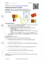 Vorschau - Arbeitsblätter - Induktionsspannungen in Spulen - Deckblatt