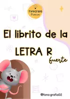Vista previa - Hojas de trabajo - El librito de la Letra R + bonus - Portada