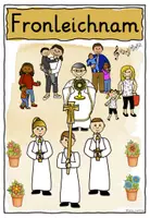 Vorschau - Fördermaterial/Inklusion - Fronleichnam SYMBOLKARTE Kirchenjahr Religionsunterricht FREEBIE - Seite 1