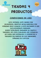 Vista previa - Tarjetas / Manipulativos - Tiendas y productos (Junto a @logopedia_creativa) - página 2