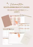 Vorschau - Lehrpläne/Lehrermaterial - Schülerbeobachtungen - interaktives, digitales Notizbuch z. B. für Goodnotes - Deckblatt