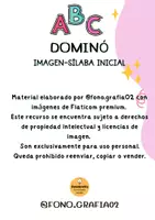 Vista previa - Juegos / Gamificación - Dominó imagen-sílaba inicial - página 2