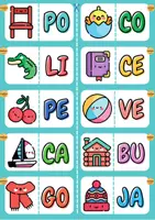 Vista previa - Juegos / Gamificación - Dominó imagen-sílaba inicial - página 3