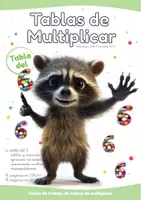 Vista previa - Hojas de trabajo - Tablas de Multiplicar. TABLA DEL 6 - Portada