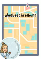 Vorschau - Unterrichtsreihen - Wegbeschreibung I Materialpaket I Übungsaufgaben I Bildkarten - Deckblatt