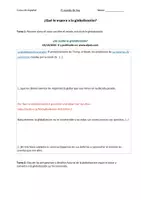 Vorschau - Test - Klausur: La globalización (el mundo de hoy) - Seite 1