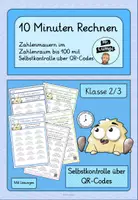 Vorschau - Arbeitsblätter - Zahlenmauern im Zahlenraum bis 100 mit Selbstkontrolle über QR-Codes (10 Minuten rechnen 3) - Deckblatt