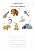 Vorschau - Arbeitsblätter - Steinzeit - Grammatikalischer Wortschatz - Seite 2