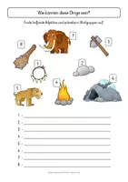 Vorschau - Arbeitsblätter - Steinzeit - Grammatikalischer Wortschatz - Seite 3