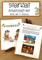 Vorschau - Anderer Materialtyp - Steinzeit - Arbeitsheft mit Stoff der 4. Klasse - Deckblatt