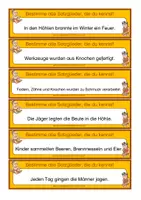 Vorschau - Anderer Materialtyp - Steinzeit - Satzglieder (Kärtchen zum direkten Bestimmen) - Seite 2