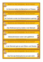 Vorschau - Anderer Materialtyp - Steinzeit - Satzglieder (Kärtchen zum direkten Bestimmen) - Seite 3