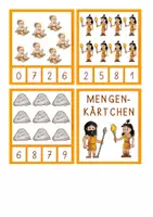 Vorschau - Anderer Materialtyp - Steinzeit - Mengen zuordnen im Zahlenraum 10 - Seite 3