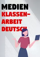 Vorschau - Test - Klassenarbeit Sachtextanalyse: Medien (3) + Erwartungshorizont - Deckblatt