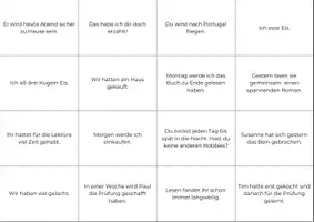 Vorschau - Spiele - Mindmap Zeitformen Deutsch Übersicht und Spiel ab Klasse 6 - Seite 3