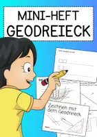 Vorschau - Arbeitsblätter - Geodreieck Mini-Heft (Mathematik 3. und 4. Klasse) - Deckblatt