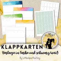 Vorschau - Mal- und Bastelvorlagen - Vorlage für Klappkarten, Organizer, Planer - Seite 2