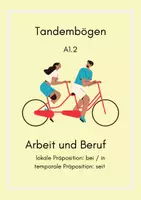 Vorschau - Arbeitsblätter - Tandembögen DaZ Berufe Präpositionen A1.2 - Deckblatt
