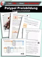 Vorschau - Arbeitsblätter - Preisbildung beim Polypol auf dem vollkommenen Markt - Deckblatt