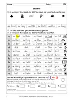 Vorschau - Arbeitsblätter - Leseproblem: Wörter flüssig lesen - mit Test, ab Kl. 2 - Seite 2