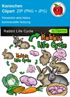 Vorschau - Experimente - Lebenszyklus von Tieren Clipart set Materialpaket, Frühling - Seite 1