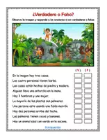 Vista previa - Hojas de trabajo - Prehistoria: Verdadero o Falso - Retos comprensión lectora - página 2