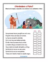 Vista previa - Hojas de trabajo - Prehistoria: Verdadero o Falso - Retos comprensión lectora - página 3