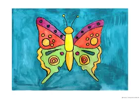 Vorschau - Arbeitsblätter - Schmetterlinge Würfeln und Malen, Fertige Kunststunde - Seite 3