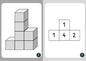 Vorschau - Bildkarten - Würfelgebäude_Gebäudekartei_Mathematik_Klasse1-4_Geometrie - Seite 2