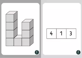Vorschau - Bildkarten - Würfelgebäude_Gebäudekartei_Mathematik_Klasse1-4_Geometrie - Seite 3