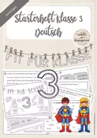 Vorschau - Arbeitsblätter - Starterheft Klasse 3 - Wiederholung Klasse 2 - Deckblatt