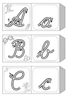 Vorschau - Arbeitsblätter - Lateinische Ausgangsschrift Leporello – Schreibschrift Buchstaben nachspuren - Seite 3