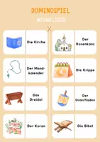Vorschau - Arbeitsblätter - Domino 🀼 - Interreligiöser Unterricht - Spiel - Seite 2