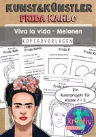 Vorschau - Arbeitsblätter - Kunst und Künstler - Frida Kahlo 2in1 im Kunstunterricht Materialpaket - Seite 1