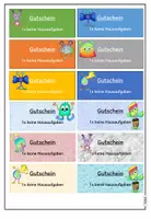 Vorschau - Anderer Materialtyp - Gutscheine für diverse Anlässe (Hausaufgabengutschein, ...) - Seite 2