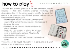 Vorschau - Spiele - Find the Intruder - ALPHABET VOCABULARY GAME - Seite 2