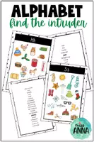 Vorschau - Spiele - Find the Intruder - ALPHABET VOCABULARY GAME - Deckblatt