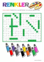 Vorschau - Arbeitsblätter - Renkler, Çalışma Kağıdı (Farben auf Türkisch, Arbeitsblätter) - Seite 2